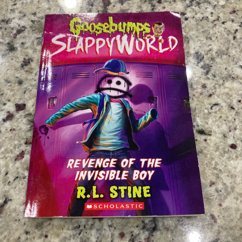 Goosebumps SlappyWorld Revenge of the Invisible Boy by R.L. Stine in paperback